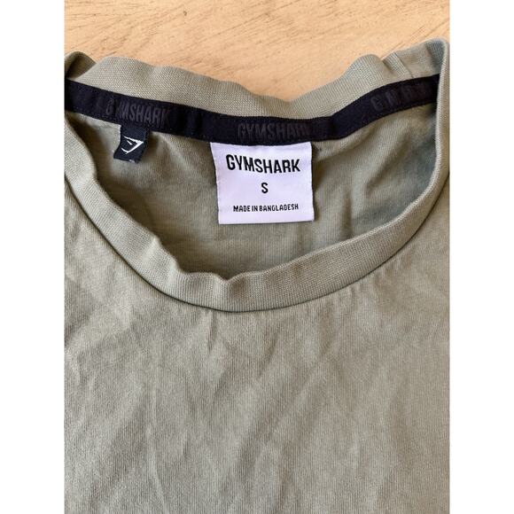 Gymshark Mens Short Sleeve Tee Shirt Olive Green Graphic Size Small Gorgeous! - Picture 3 of 9